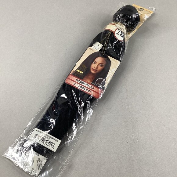 Outre Other - Blowout Relaxed 14” Natural Black 100% Unprocessed Human Hair Extensions
